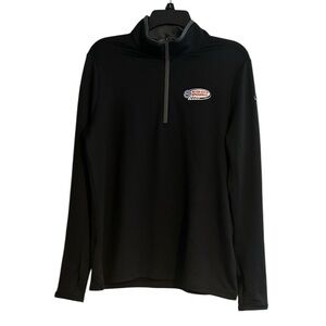 Ladies Nike Golf Auto Club Speedway 1/4 Zip Pullover Jacket NWT Black Large